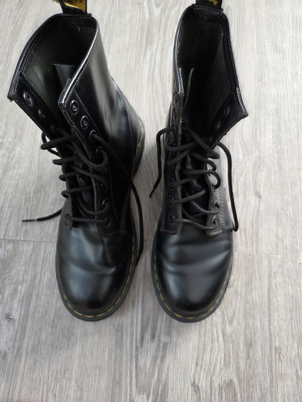 Dr. Martens Black 1460 Leather Lace-Up Combat Boots
